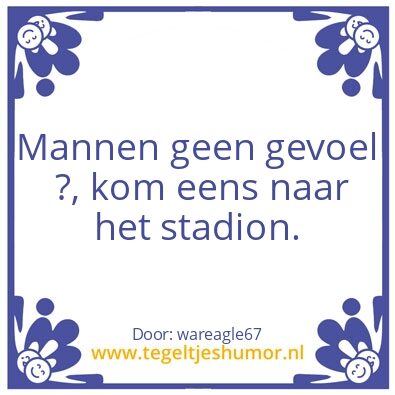 Tegeltje: mannen