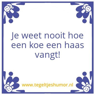 Tegeltje: .