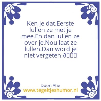 Tegeltje: Waarheid
