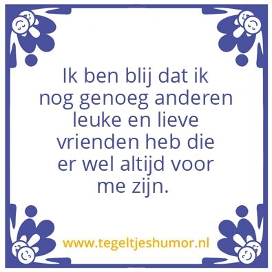Tegeltje: Sommige