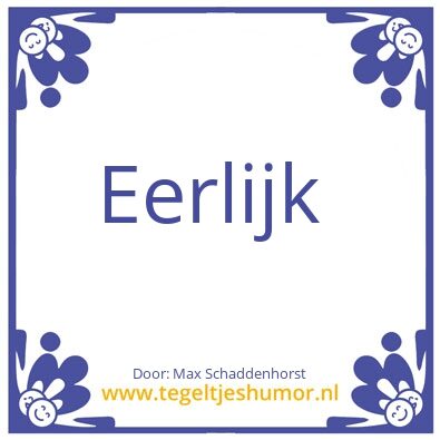Tegeltje: kwaliteit: 1