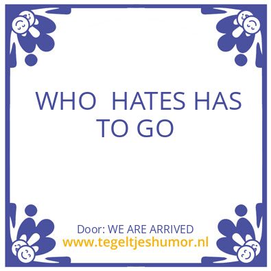 Tegeltje: AL IS WELL