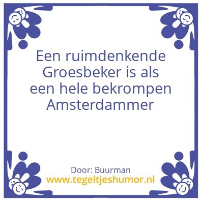 Tegeltje: Groesbeker