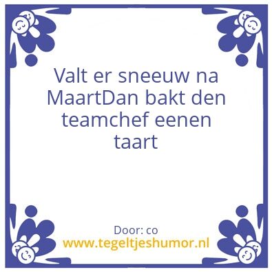 Tegeltje: Taart