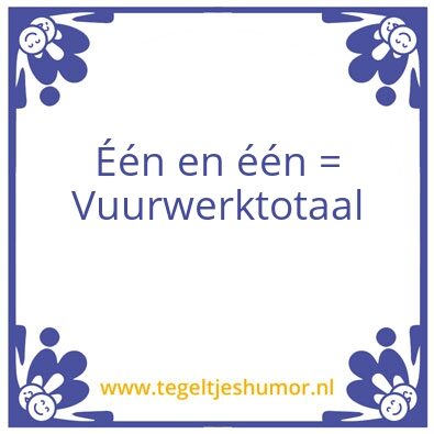 Tegeltje: VWT