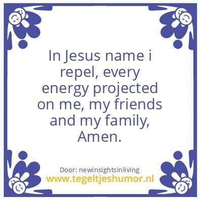 Tegeltje: In Jesus Name