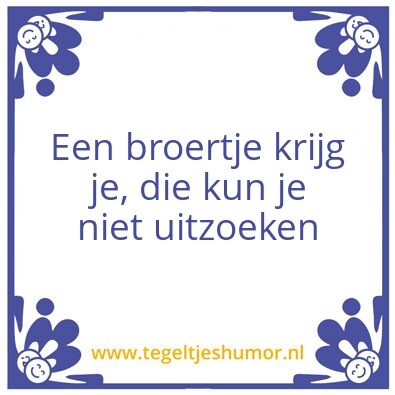 Tegeltje: Niek