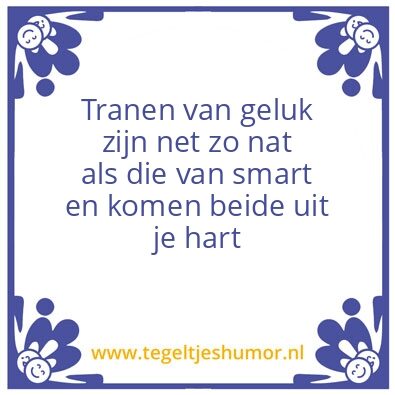 Tegeltje: Tranen