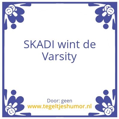 Tegeltje: geen