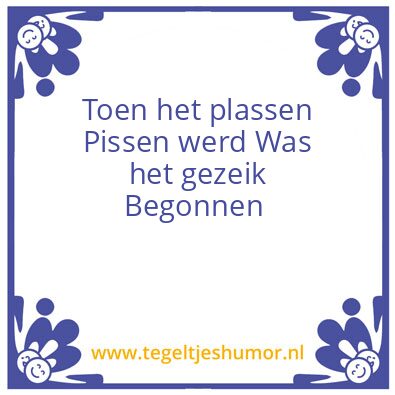 Tegeltje: Bannaan in je oor