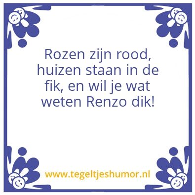Tegeltje: Dikkerd