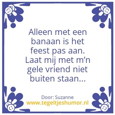 Tegeltje: Banaan