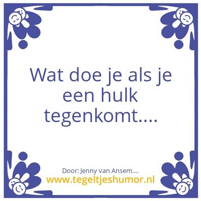 Tegeltje: Een raadsel….