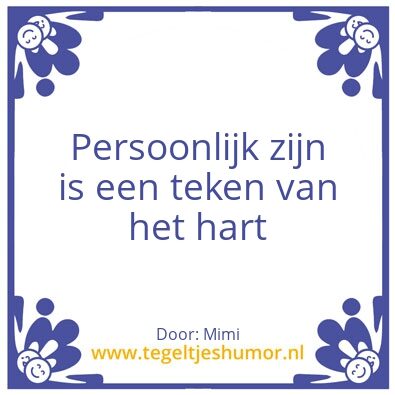 Tegeltje: Vertrouwen