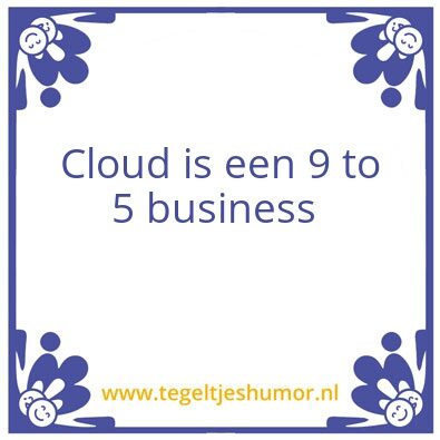Tegeltje: Cloud