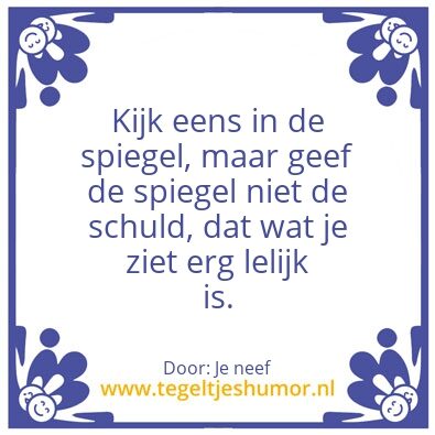 Tegeltje: Spreuk