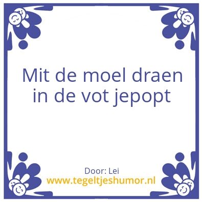 Tegeltje: Witte