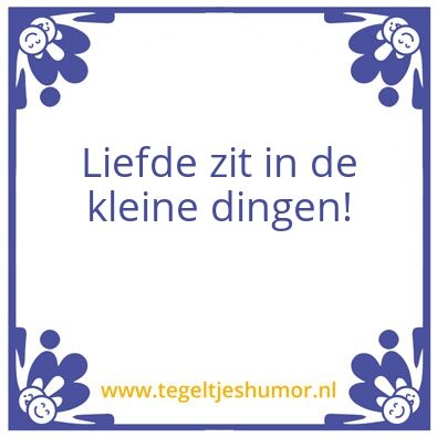 Tegeltje: Liefde
