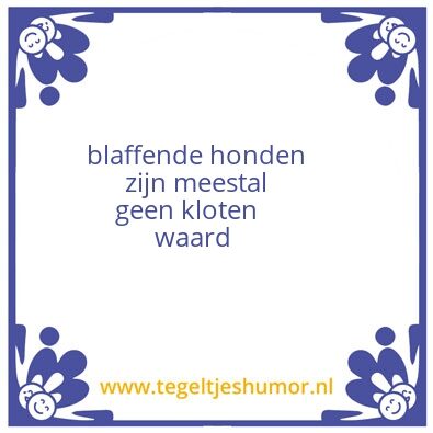 Tegeltje: Tegeltje