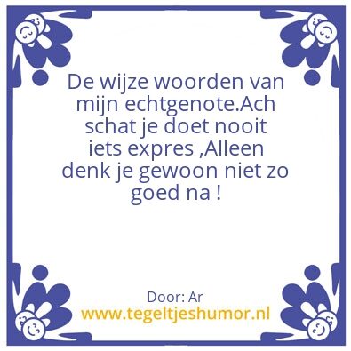 Tegeltje: Tedegn