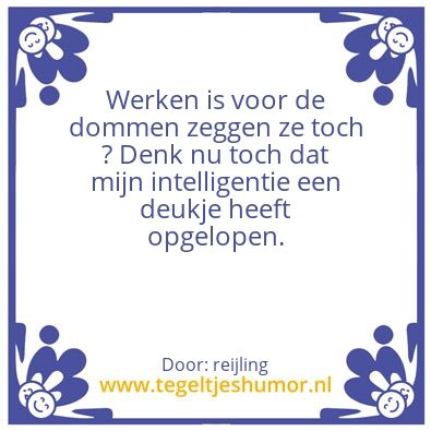 Tegeltje: Tegeltje