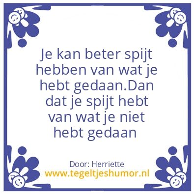 Tegeltje: Goede raad