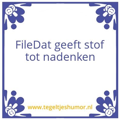 Tegeltje: File