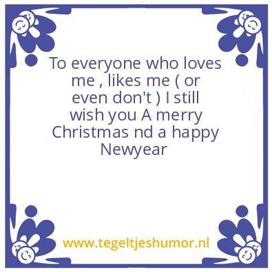 Tegeltje: Merry Christmas