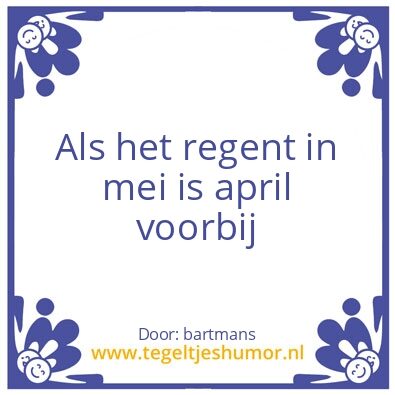 Tegeltje: Het weer