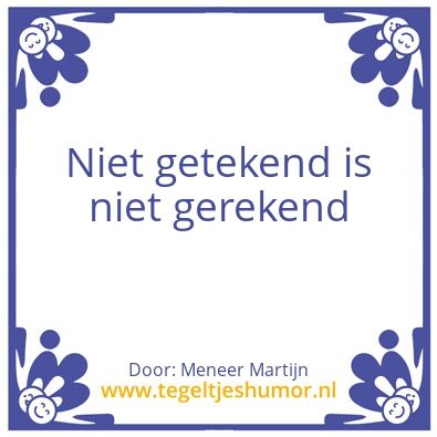 Tegeltje: Rekenen