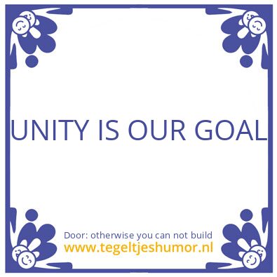 Tegeltje: Time is linear