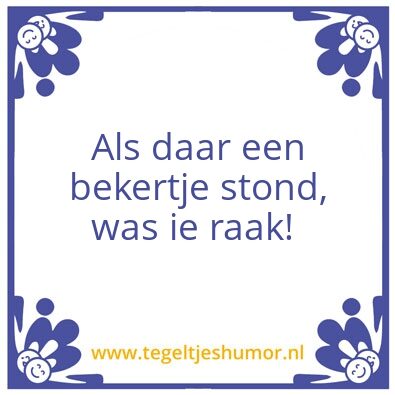 Tegeltje: X