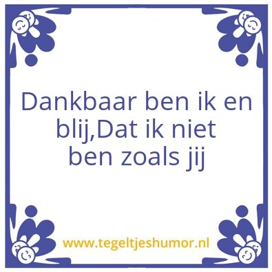 Tegeltje: Dankbaar!