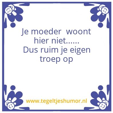Tegeltje: IT HOK