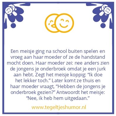 Tegeltje: Buiten spelen