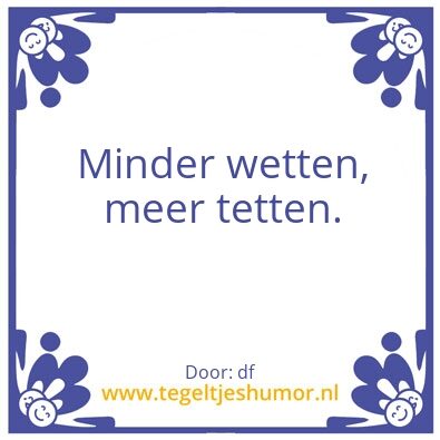 Tegeltje: meer