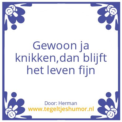 Tegeltje: Herman