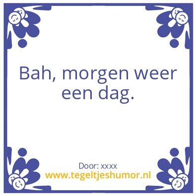 Tegeltje: Cushingtegel.