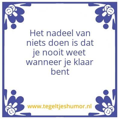 Tegeltje: Kleutergedrag