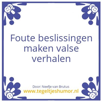Tegeltje: Fout