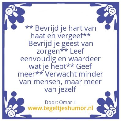 Tegeltje: Geluk