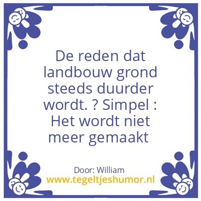 Tegeltje: boeren wijsheid