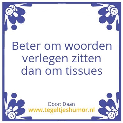Tegeltje: jo