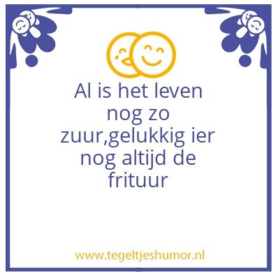 Tegeltje: Frituur