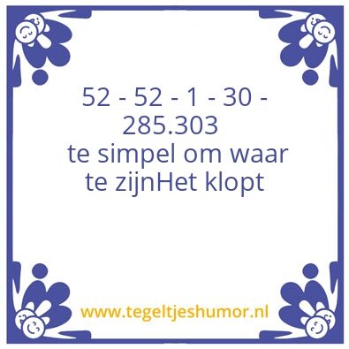 Tegeltje: Rendement -pensioen – raadsel
