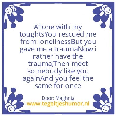 Tegeltje: When we are the same