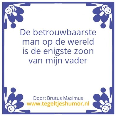 Tegeltje: Betrouwbaar