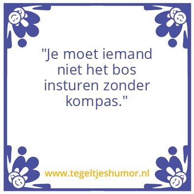 Tegeltje: Kompas