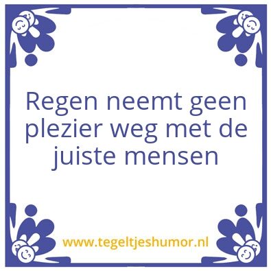 Tegeltje: Regen