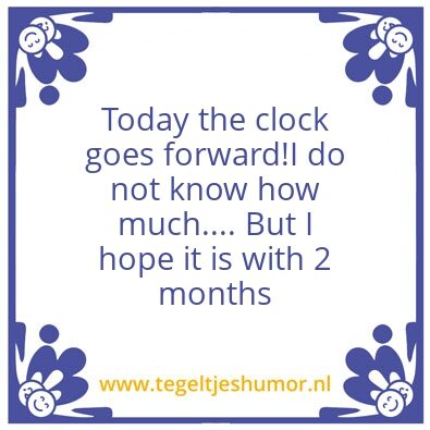 Tegeltje: Clock